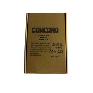 PdaTeknoloji Concord 19.5V HP Notebook Şarj Adaptörü C-1504 - Siyah