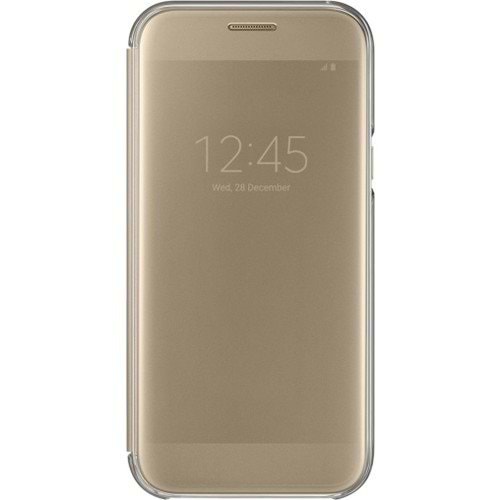 Samsung Galaxy A7(2017) Clear View Cover Orjinal Kılıf Gold EF-ZA720CFEGWW