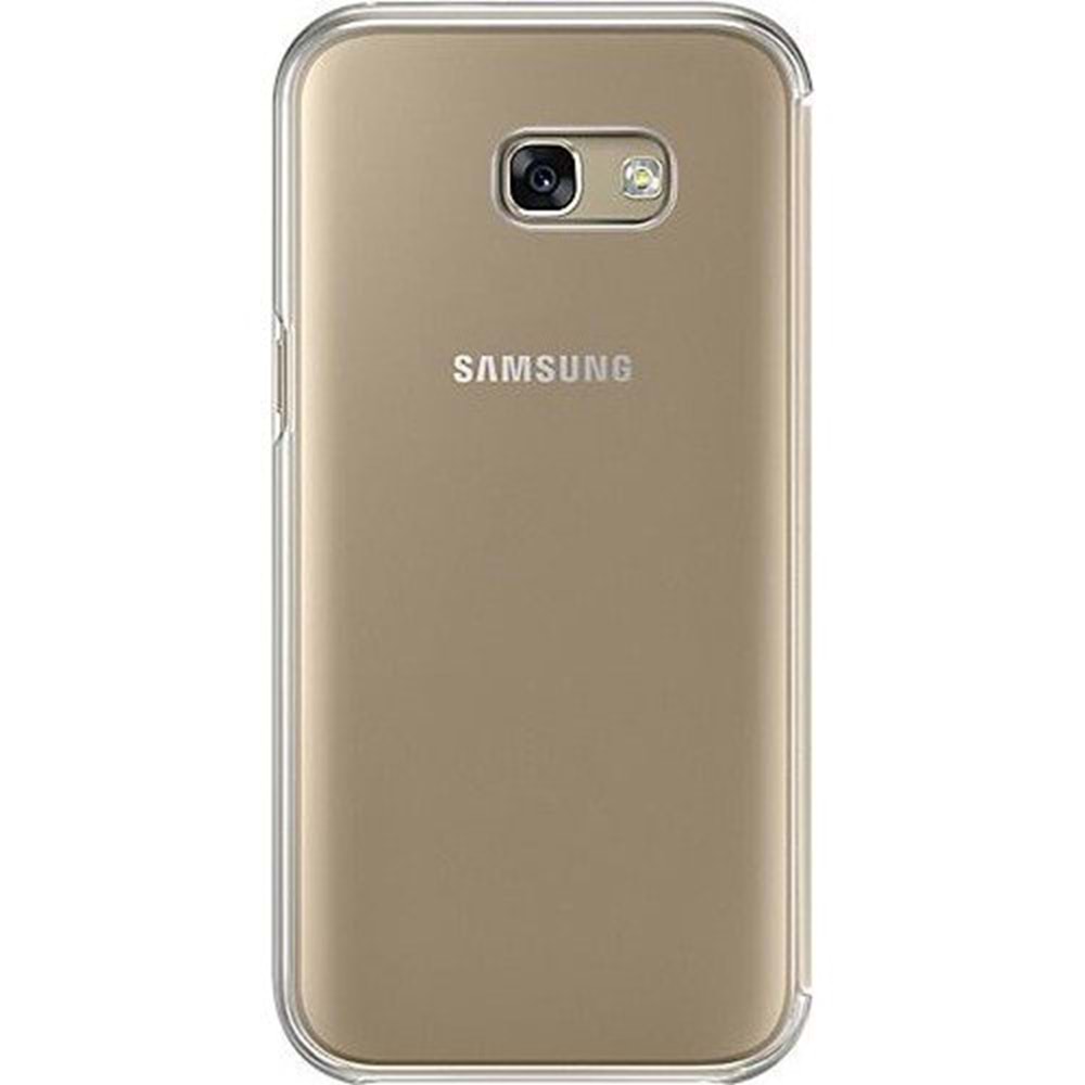 Samsung Galaxy A7(2017) Clear View Cover Orjinal Kılıf Gold EF-ZA720CFEGWW