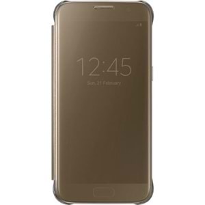 Samsung Galaxy S7 Clear Back Cover Orjinal Kılıf - Altın EF-QG930CFEGWW