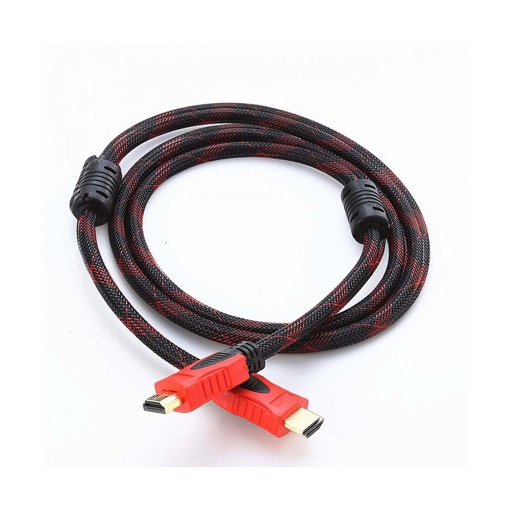 Concord HDMI Kablo 1.5 Metre Ses ve Görüntü Aktarım Kablosu - Siyah/Kırmızı C-513