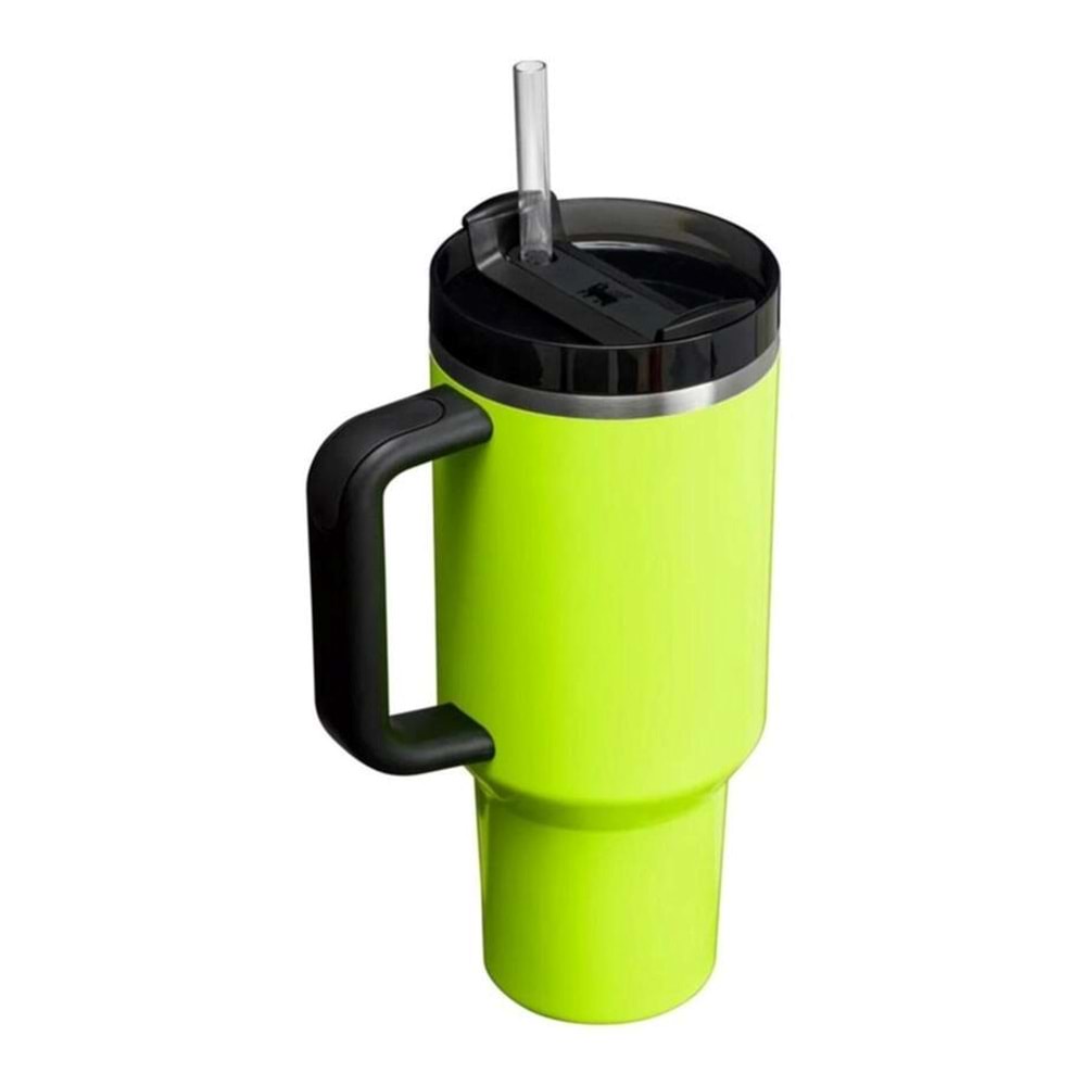 Stanley Quencher Pipetli Termos Bardak Neon Sarı 1.18 Lt 1012552116