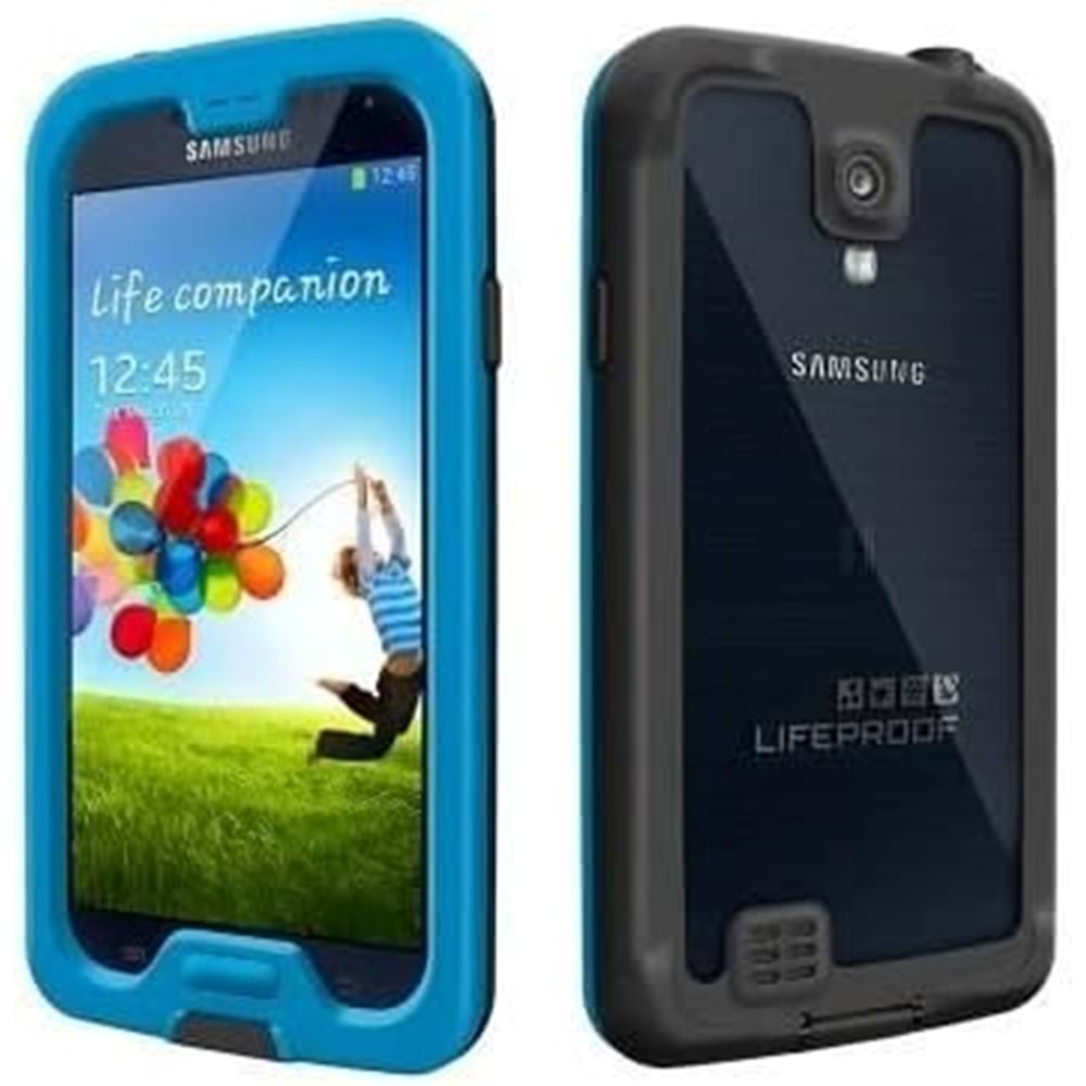 LifeProof su geçirmez Kılıf Samsung Galaxy S4 ile Uyumlu Mavi
