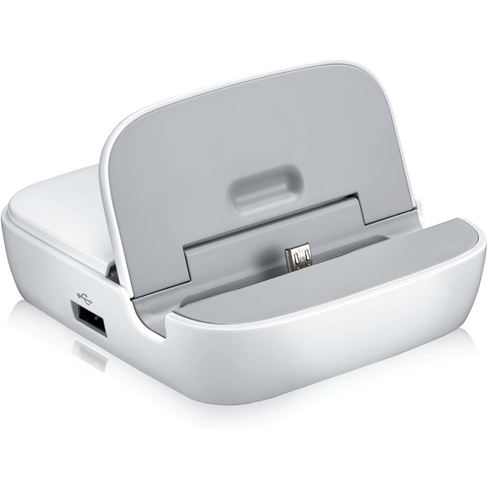 Samsung N7100 Galaxy Note 2 Multimedia Dock (Smart Dock) Akıllı Masaüstü Şarjlı Stand + Şarj Aleti - EDD-S20EWEGSTD (BU ÜRÜN OUTLETTİR)