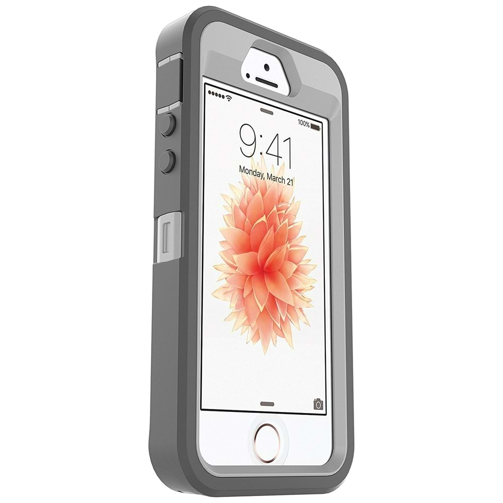 OtterBox Iphone SE/5/5S Defender Kılıf Gri-Beyaz