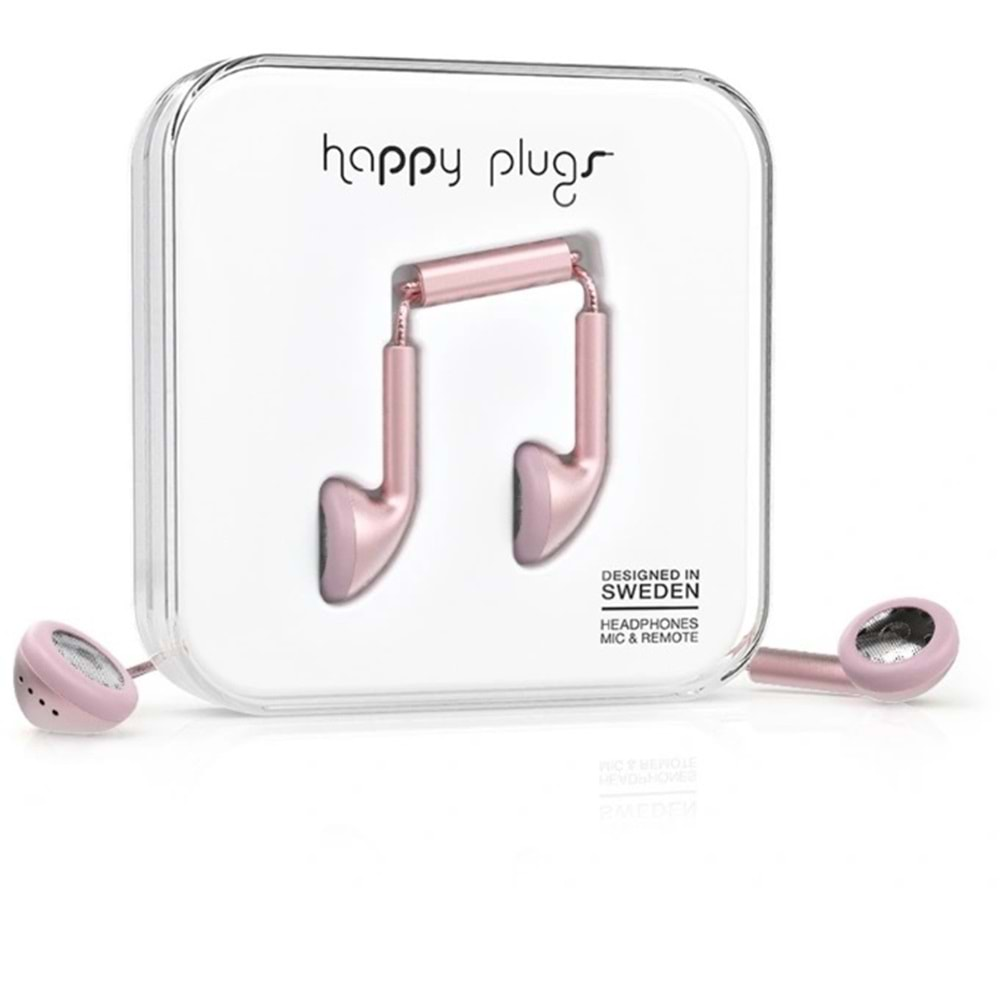 Happy Plugs Kulak içi Kulaklık Pink Gold 7835