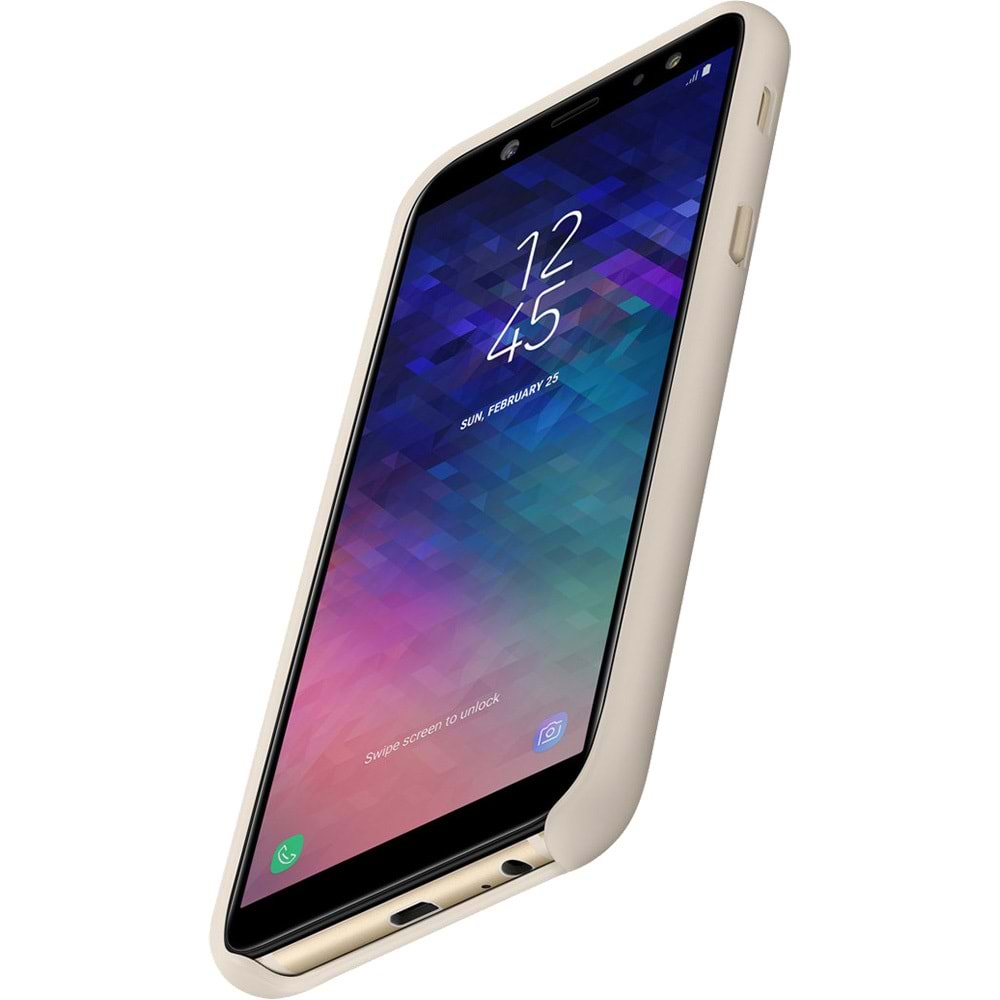 Samsung Galaxy A6 2018 Orjinal Dual Layer Sert Kılıf - Altın