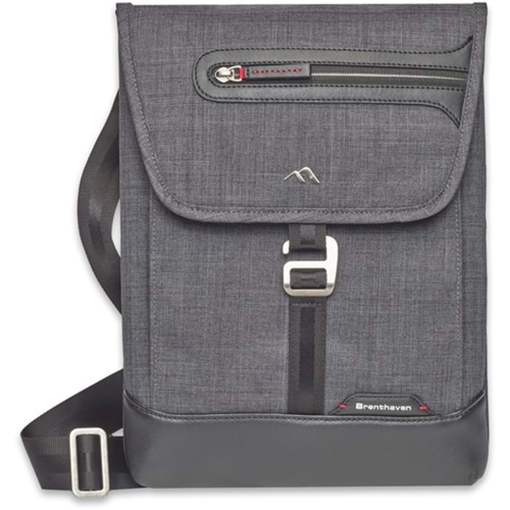 Brenthaven Collins Vertical Messenger - Graphite Dikey Notebook Çantası
