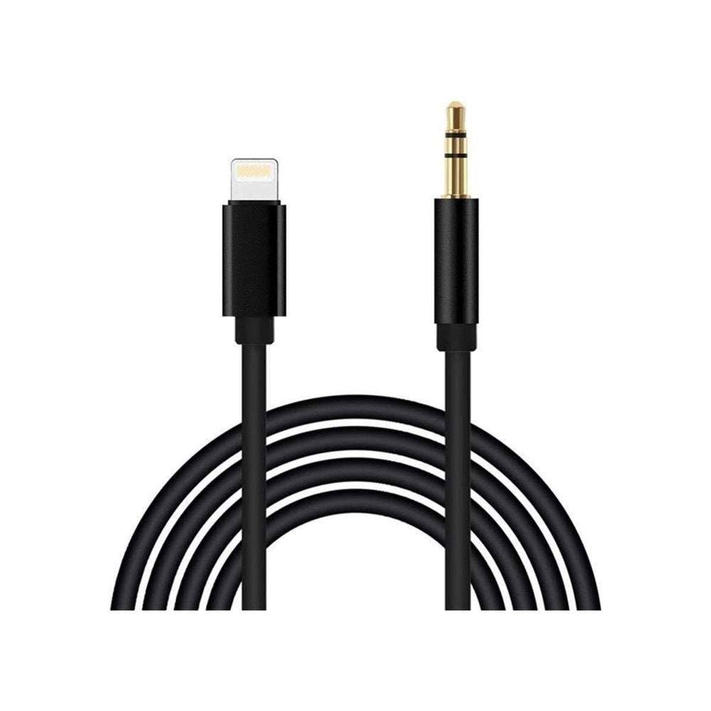 Concord iPhone Lightning AUX Kablosu 3.5mm JBC-023 - Siyah