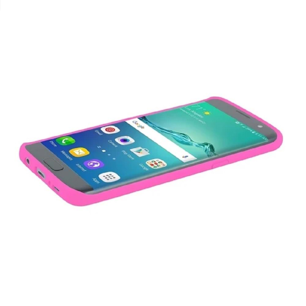 Incıpıo Samsung Galaxy S7 Edge Silikon Kılıf - Pembe(Outlet)