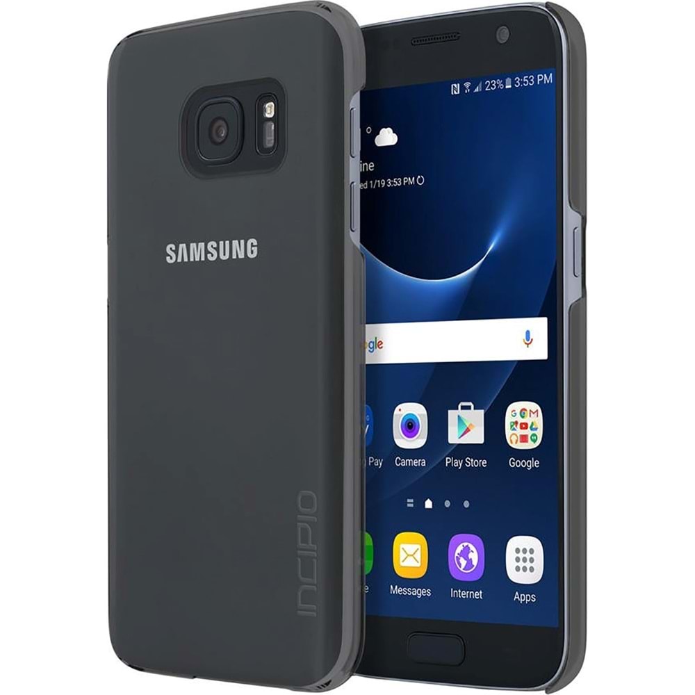 OUTLET Incıpıo Samsung Galaxy S7 Sert Kılıf - Füme (BU ÜRÜN OUTLETTİR)