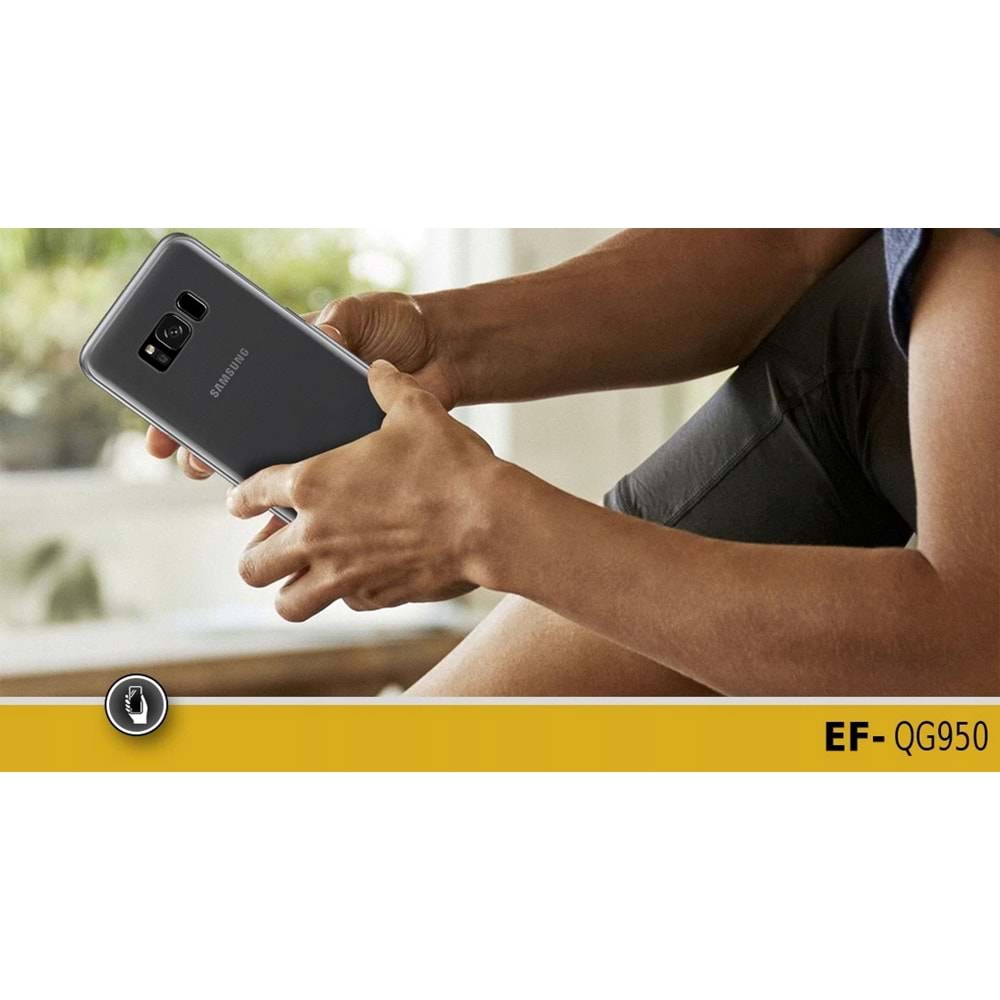 OUTLET Samsung Galaxy S8 Orjinal Clear Cover Siyah - EF-QG950CBEGWW (BU ÜRÜN OUTLETTİR)
