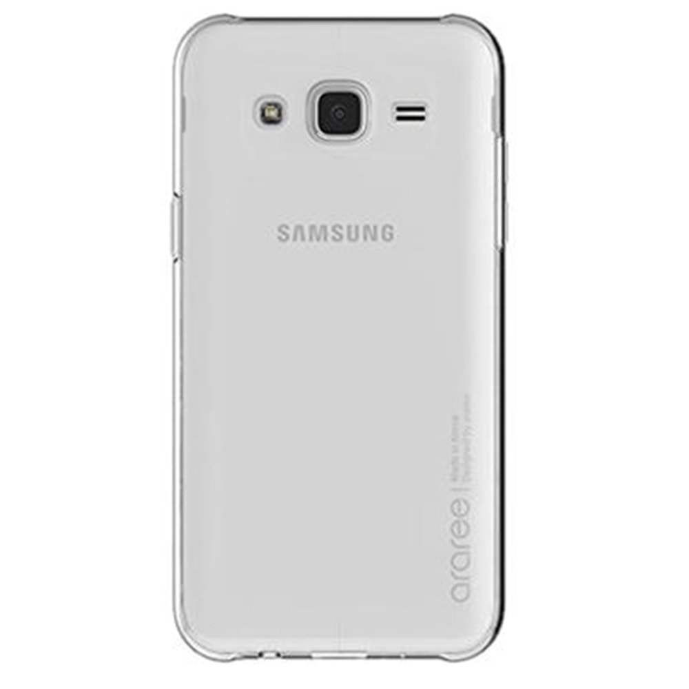 Samsung Galaxy J7 2015 (SM-J700) Araree Silikon Kılıf - Şeffaf