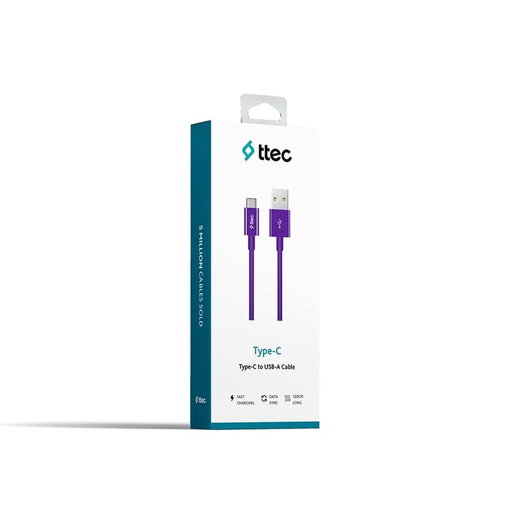 Ttec Type-C Kablo Mor 1.20cm - 2DK12MR