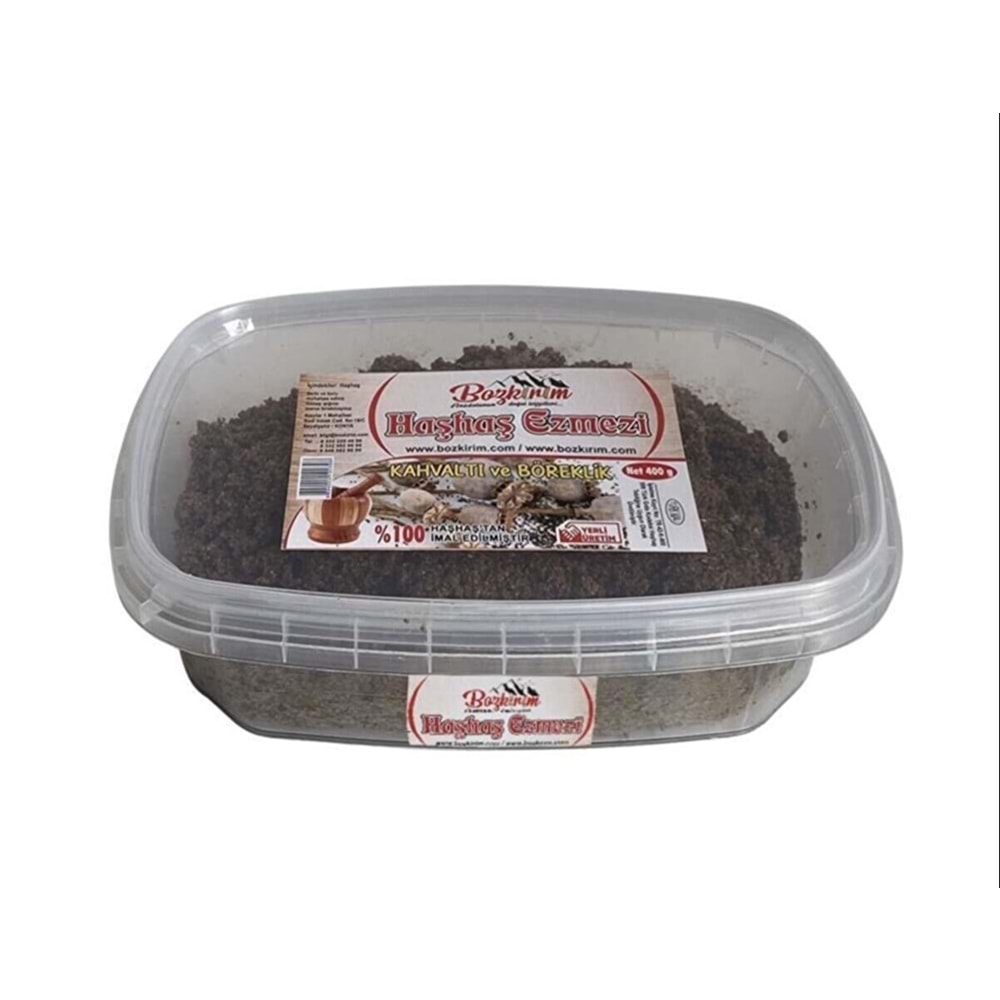 Bozkırım Doğal Katkısız Haşhaş Ezmesi 500 Gr
