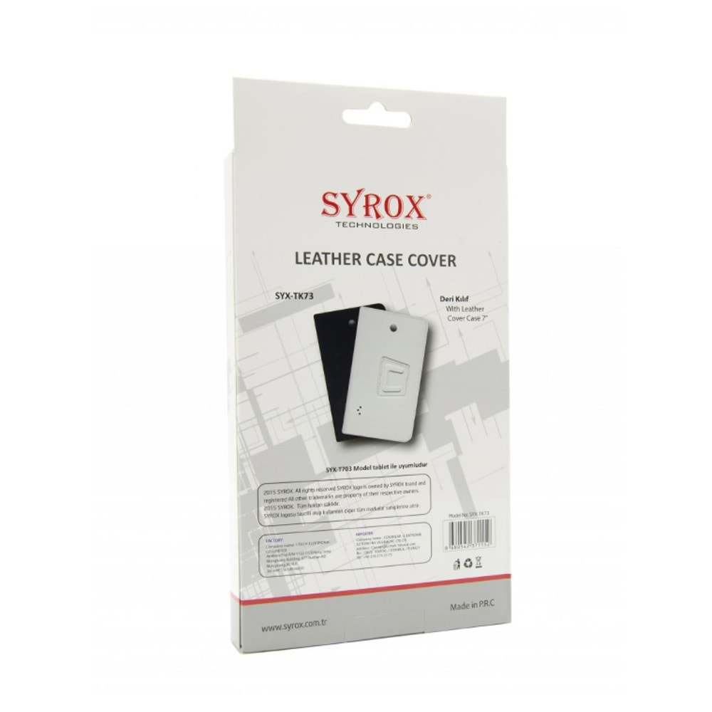 Syrox Deri 7'' Tablet Kılıf T703 - Siyah