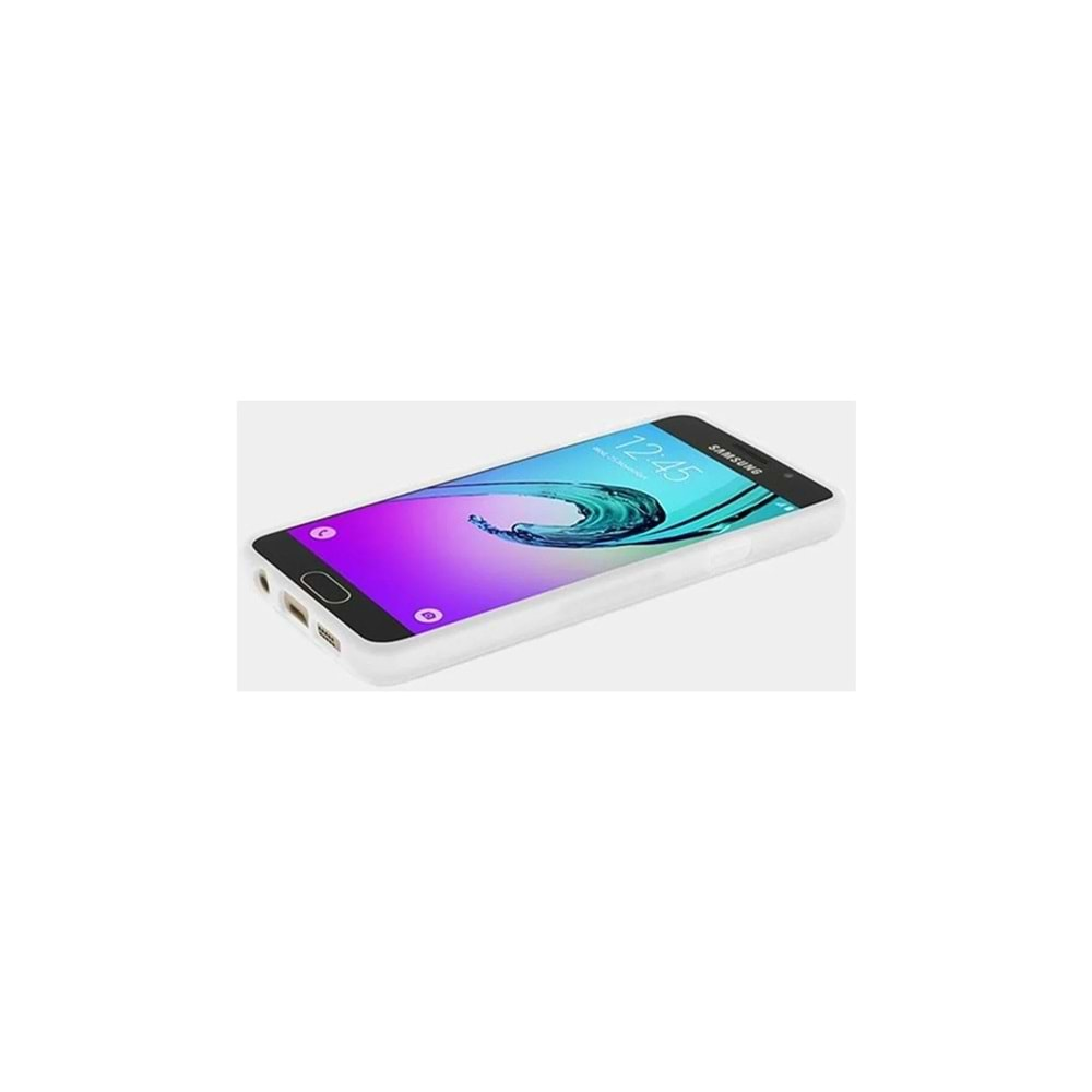 Samsung Galaxy A710F Galaxy A7 (2016) Kılıf Mat Silikon - Beyaz- (OUTLET)