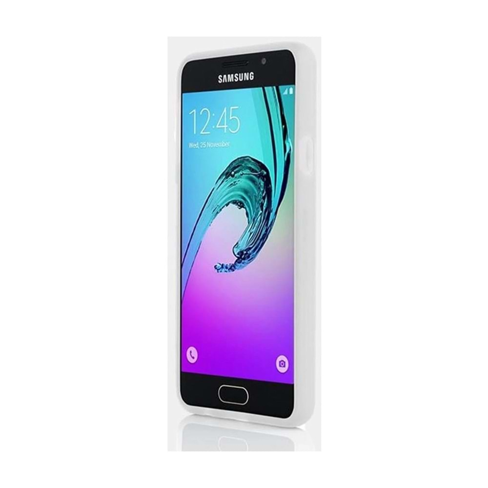 Samsung Galaxy A710F Galaxy A7 (2016) Kılıf Mat Silikon - Beyaz- (OUTLET)