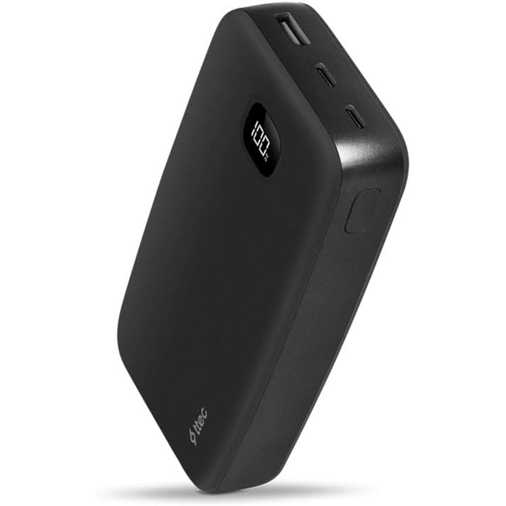 Ttec ChargeUp Pro LCD 20.000mAh PD 20W Taşınabilir Hızlı Şarj Aleti/Powerbank Siyah 2BB213S