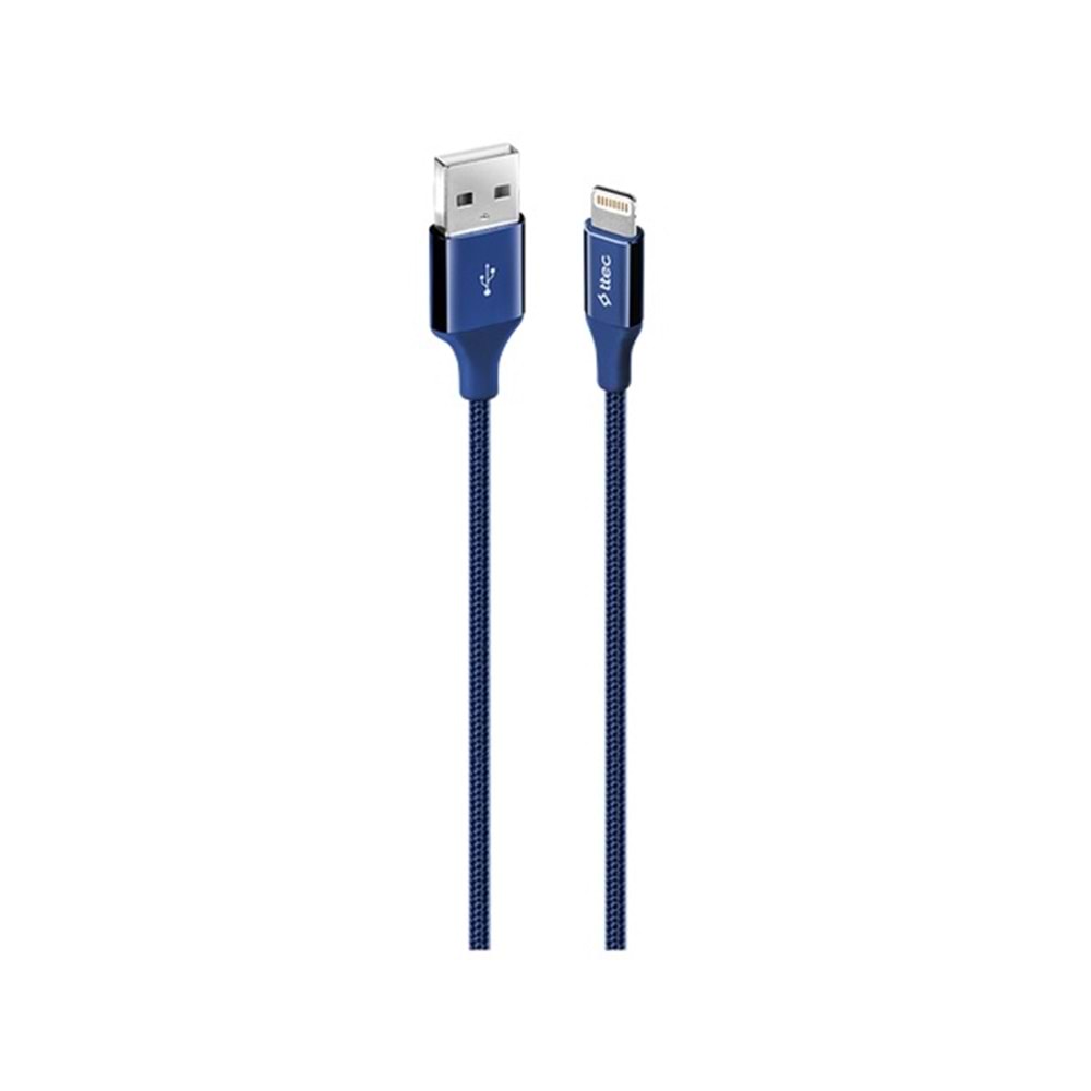Ttec AlumiCable Lightning ile Uyumlu Kablo Lacivert 1.2M - 2DK16L