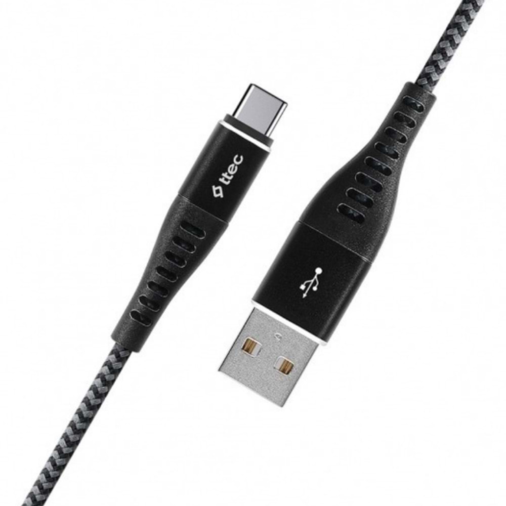Ttec ExtremeCablo Type-C Hızlı Şarj Kablosu 100 cm Siyah-2DKX04CS
