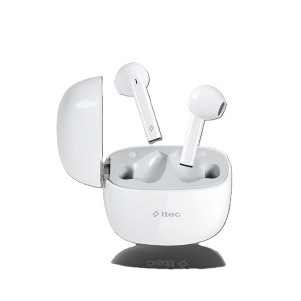 Ttec AirBeat Go Gerçek Kablosuz TWS Bluetooth Kulaklık Beyaz - 2KM141B