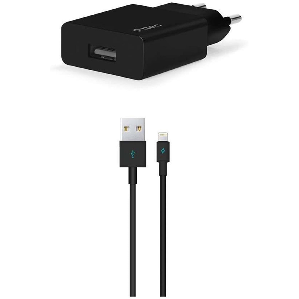 Ttec Smartcharger Seyahat Şarj Aleti 2.1A + Lightning Kablo Siyah - 2SCS20LS