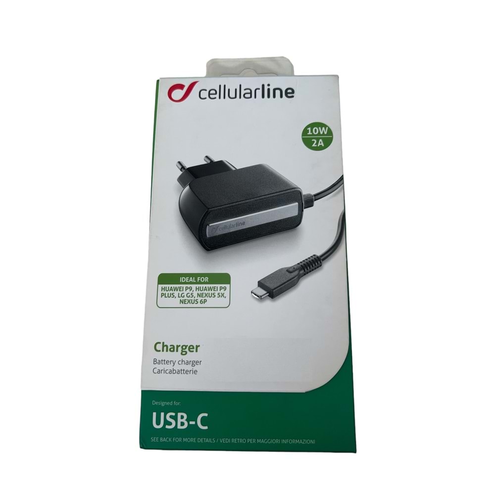 Cellular Line Type C Ev Şarj Cihazı 150cm Kablo 10W 2A