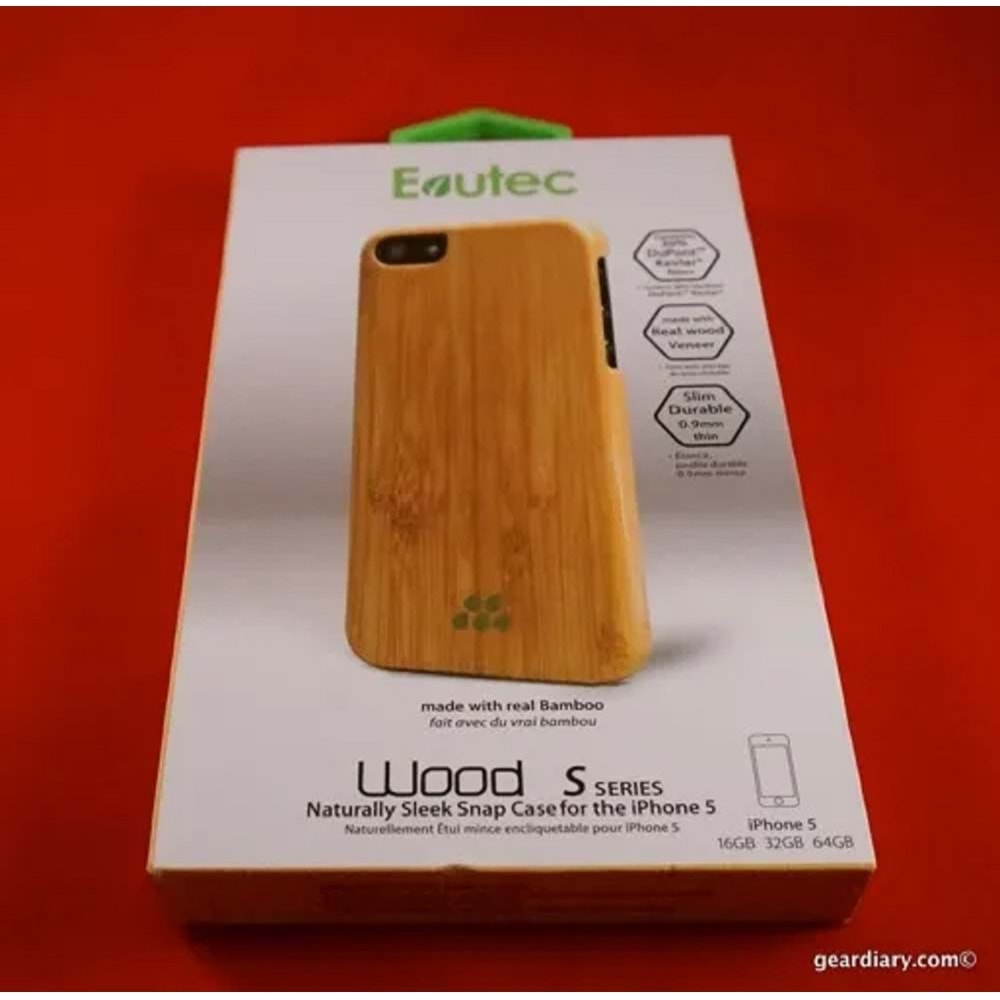 Evutec iPhone SE/5S/5 Wood S Kılıf Bamboo