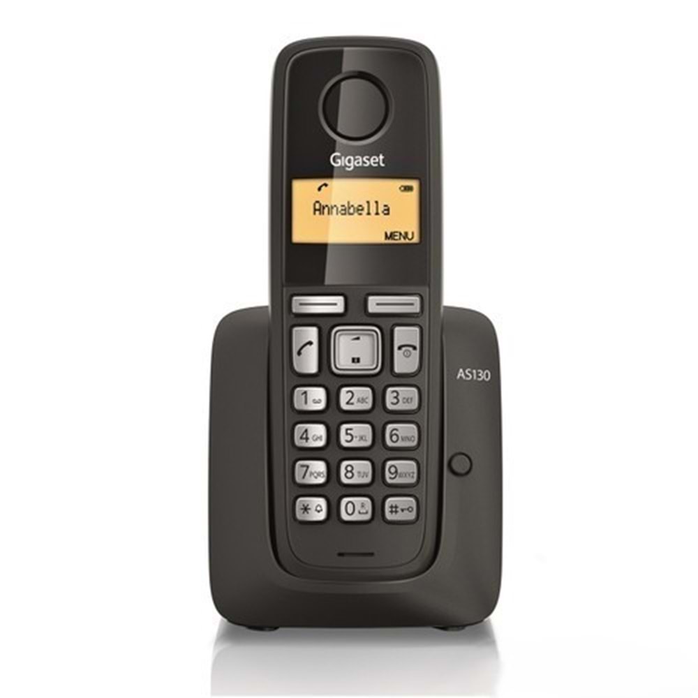 Gigaset Telsiz Telefon Siyah AS130