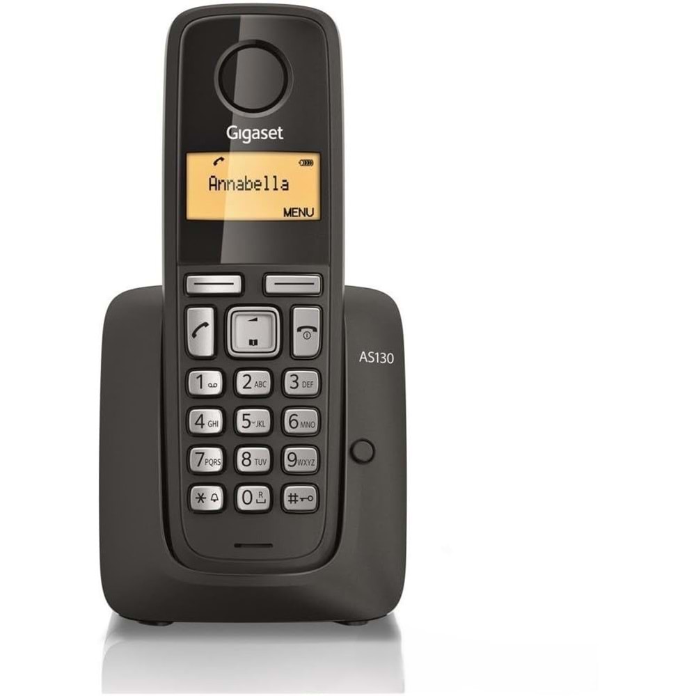Gigaset Telsiz Telefon Siyah AS130