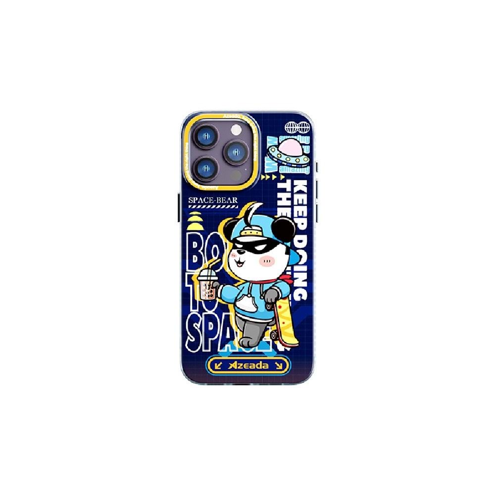 PDAteknoloji Azeada AZ-01 iPhone 13 Pro ile Uyumlu Kılıf Mavi