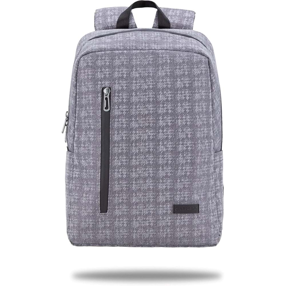 Classone Pro 15.6 inch uyumlu Su Geçirmez Kumaş Notebook Sırt Çantası-Gri BP-WTX406G