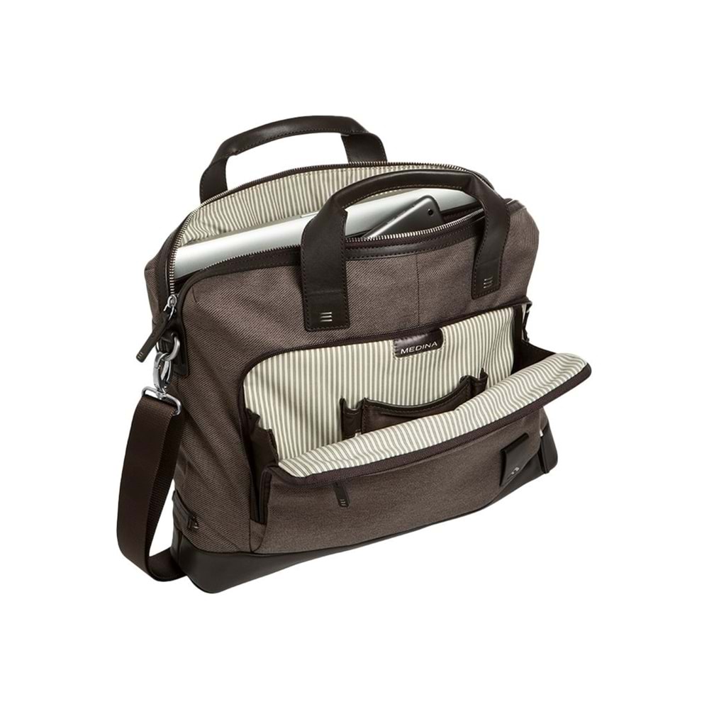 Brenthaven 15 inç Orjinal Medina Slim Brief Dizüstü Bilgisayar Çantası Kahverengi 2332