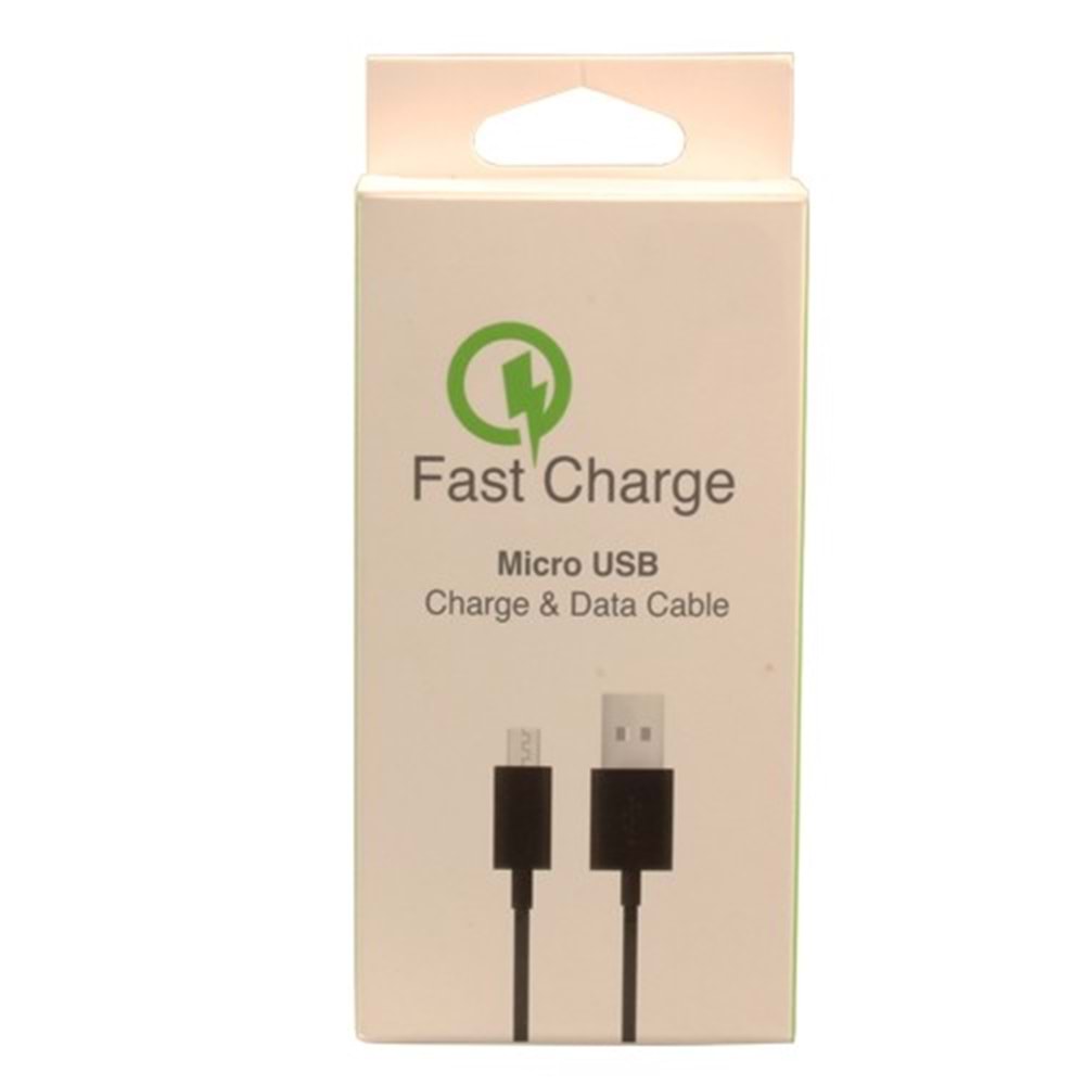 PDAteknoloji Micro Usb 1m Hızlı Şarj ve Data Kablosu - Siyah BYZMC-01S