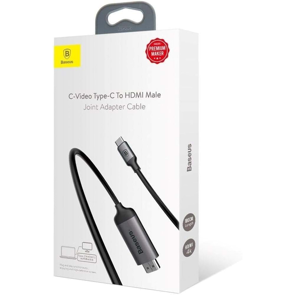 OUTLET Baseus Type-C HDMI Dönüştürücü Siyah