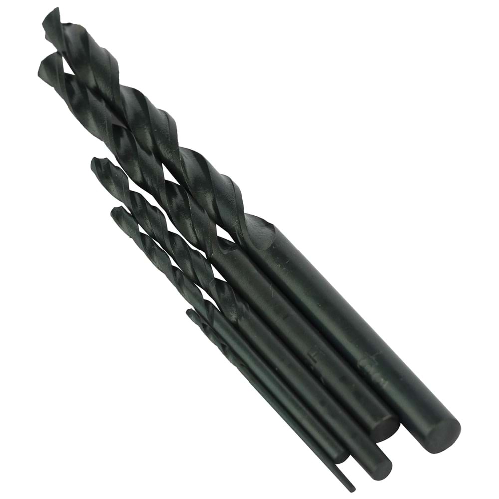 DEWALT Matkap ucu seti HSS-R 1,2,3,4,5,6,7,8,9,10mm, 1er adet, DT5911