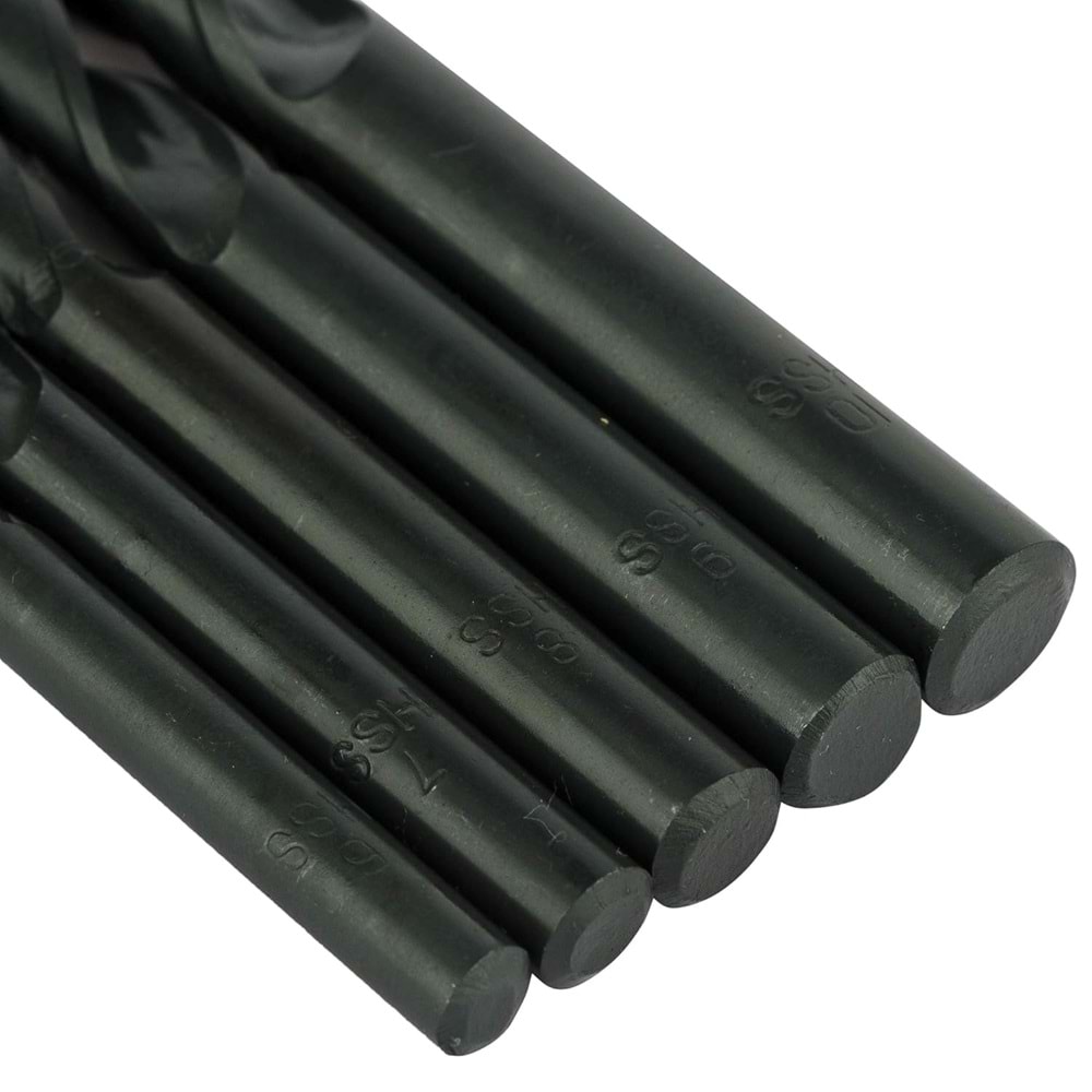 DEWALT Matkap ucu seti HSS-R 1,2,3,4,5,6,7,8,9,10mm, 1er adet, DT5911