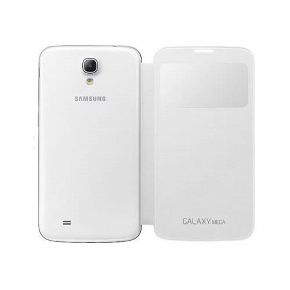 Samsung i9200 Galaxy Mega Orjinal S View Cover Kılıf - Beyaz EF-CI920BWEGWW