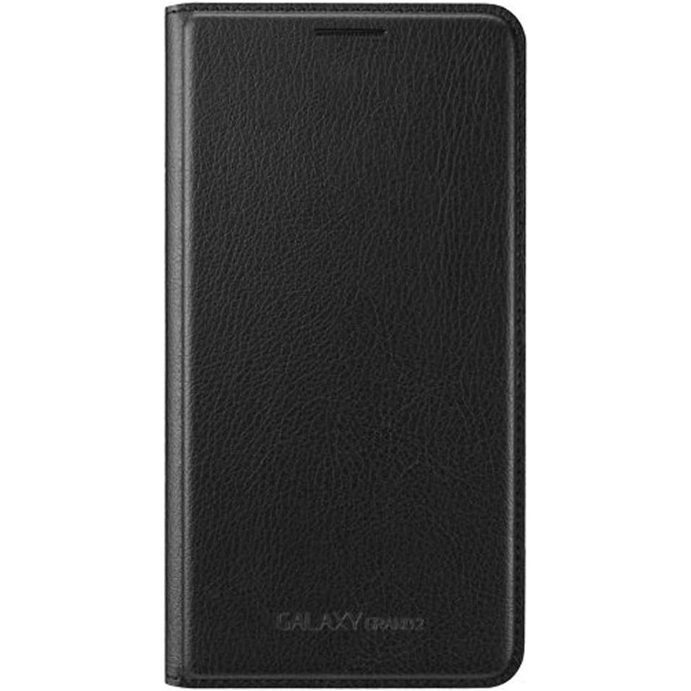 Samsung G7100 Galaxy Grand 2 Flip Wallet Orjinal Kılıf - Siyah EF-WG710BBEGWW