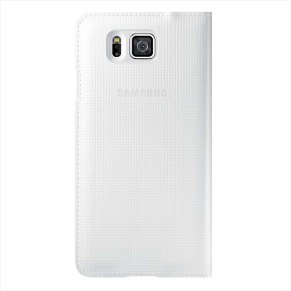 Samsung G850 Galaxy Alpha Orjinal S View Cover Kılıf Beyaz - EF-CG850BWEGWW