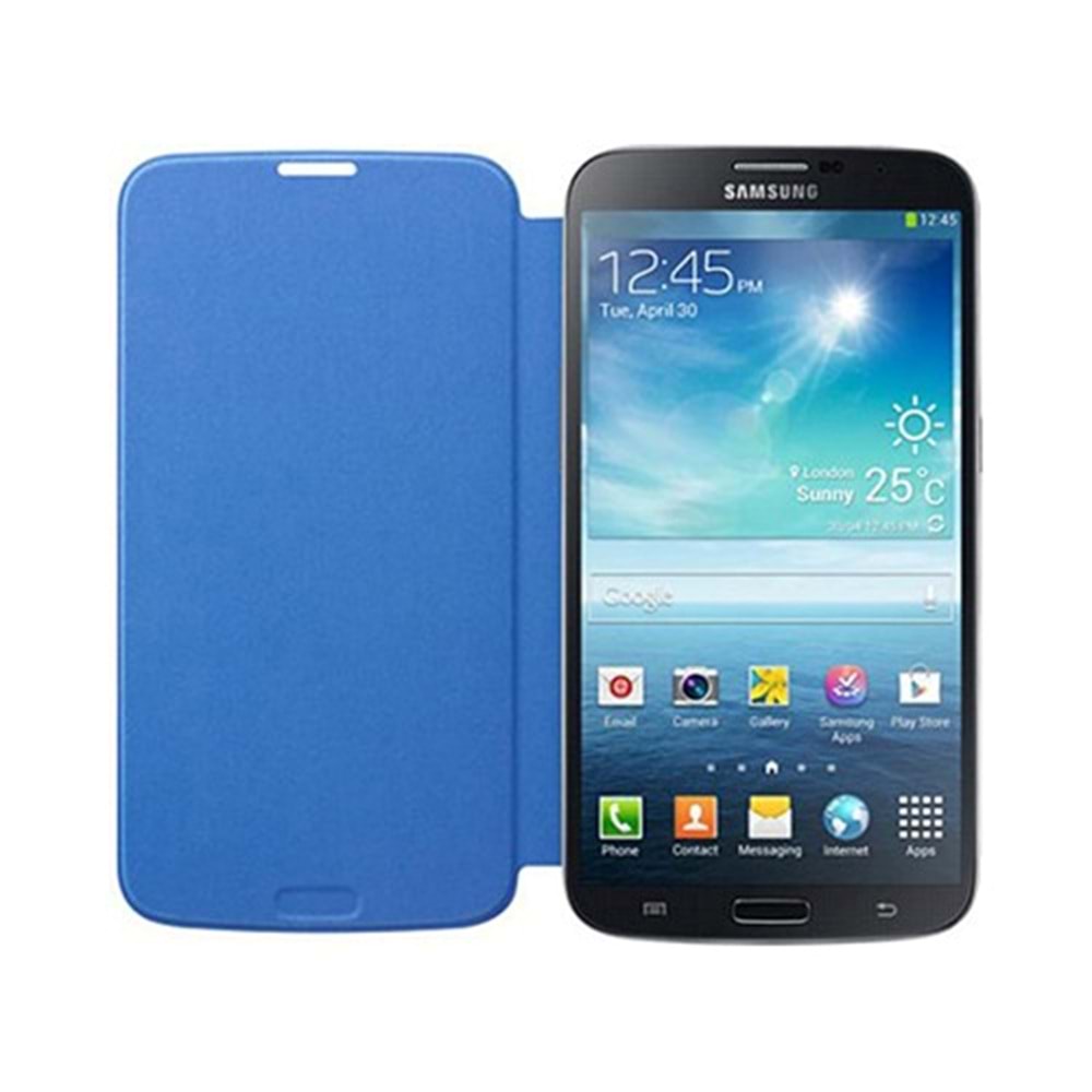 Samsung i9200 Galaxy Mega Flip Cover Orjinal Kılıf - Mavi EF-FI920BCEGWW