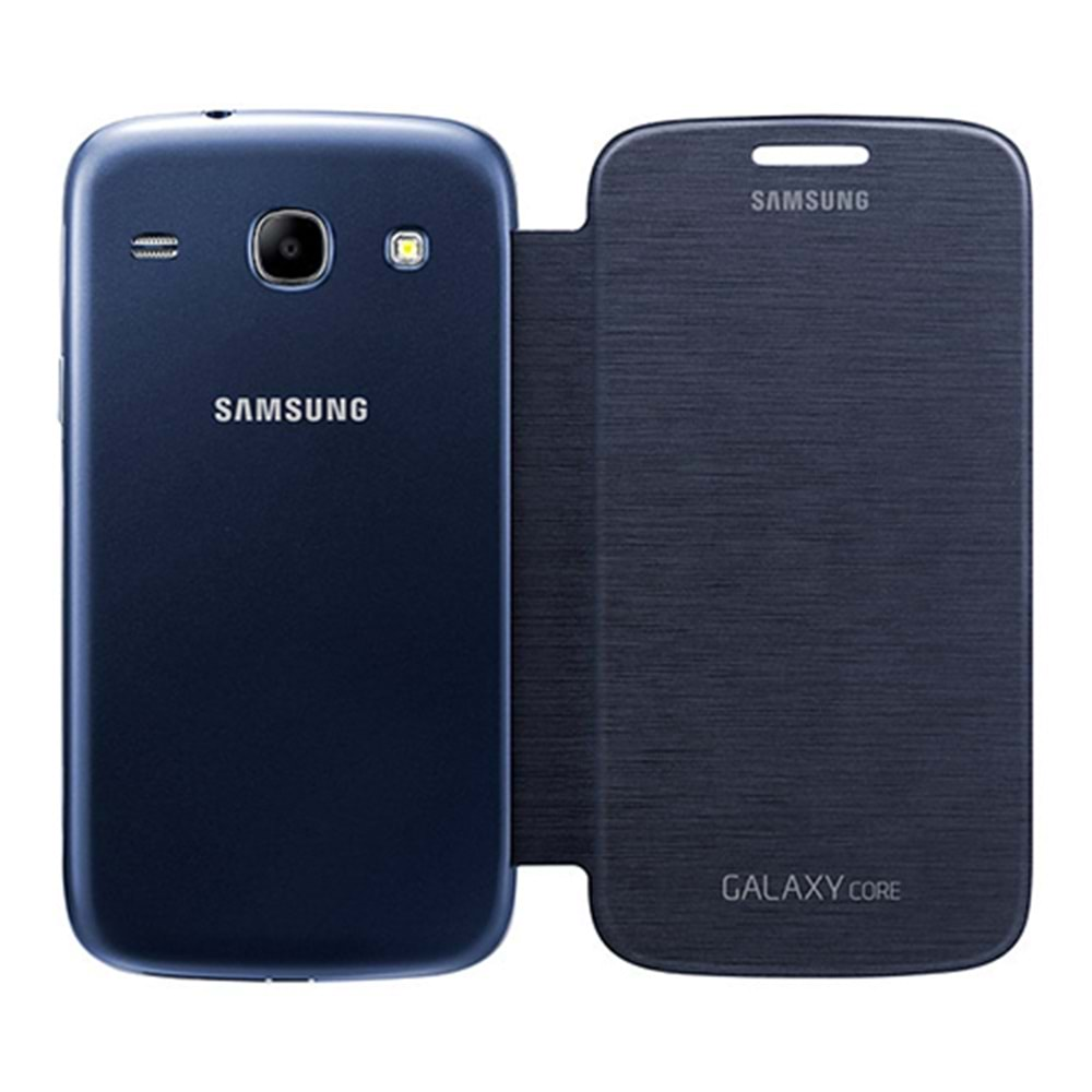 Samsung Galaxy Core Flip Cover Orjinal Kılıf - Lacivert EF-FI826BLEGWW