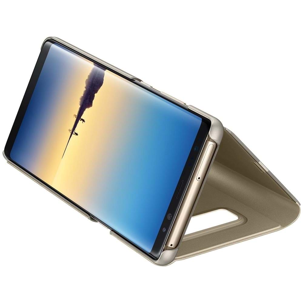 OUTLET Samsung Galaxy Note 8 Clear View Standing Cover Orjinal - Altın - EF-ZN950CFEGWW (BU ÜRÜN OUTLETTİR)