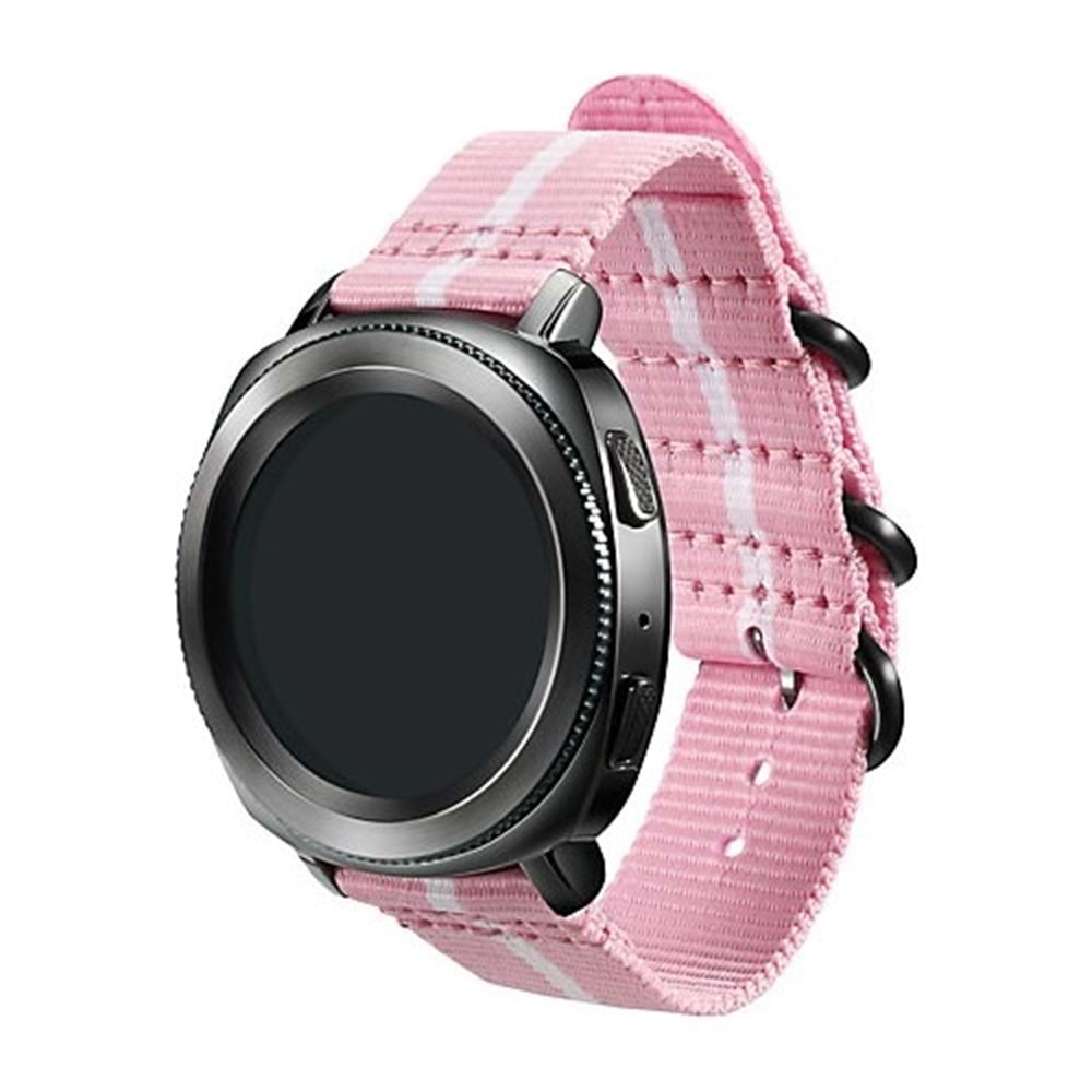OUTLET Samsung R600 Strap Studio Gear Sport Premium Kordon Pembe / Beyaz GPR600BREECAE (BU ÜRÜN OUTLETTİR)