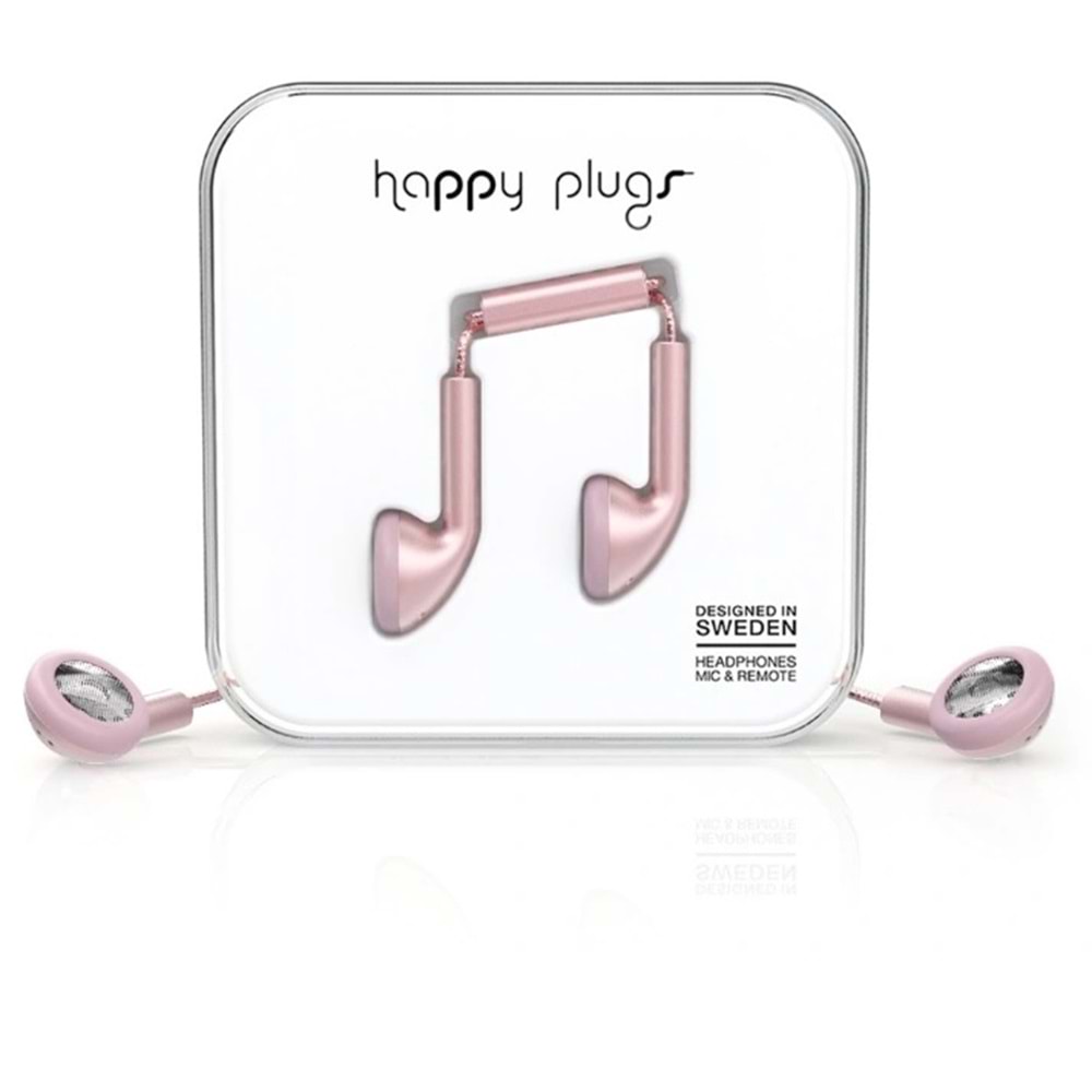 Happy Plugs Kulak içi Kulaklık Pink Gold 7835