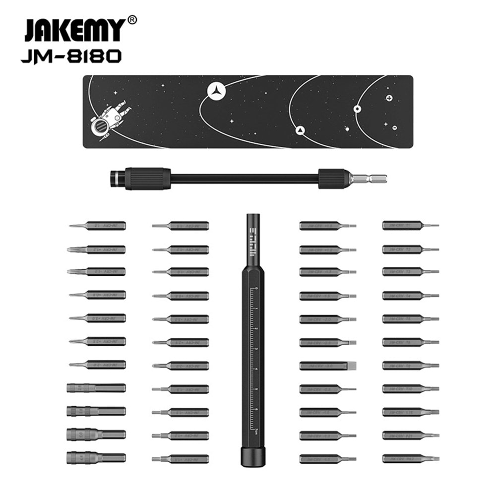 Jakemy JM-8180 47 Parça Hassas Manyetik Tornavida Seti (Outlet)