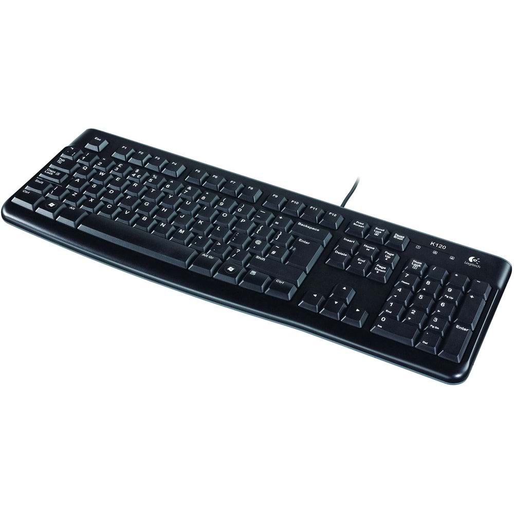 Logitech K120 USB Kablolu Türkçe Q Klavye - Siyah (BU ÜRÜN OUTLETTİR)