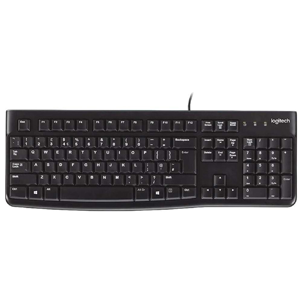 Logitech K120 USB Kablolu Türkçe Q Klavye - Siyah (BU ÜRÜN OUTLETTİR)