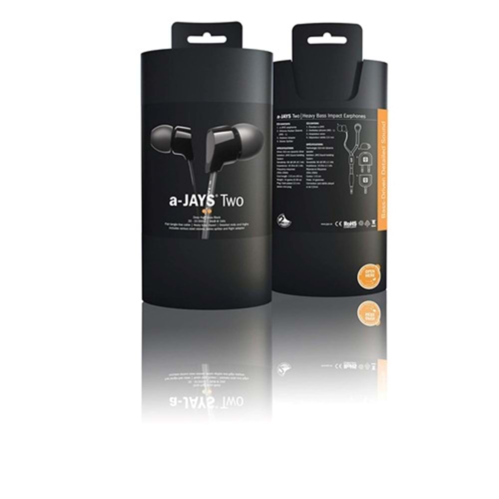 OUTLET Jays A-Jays Two Kablolu Kulaklık - Siyah OUTLET